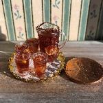 dollhouse miniature ice tea set