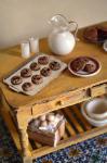 Dollhouse miniature food baking table cookies
