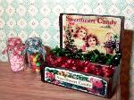 Dollhouse miniature food shop counter candy