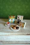 Dollhouse miniature food tea biscuits