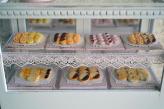Dollhouse miniature food shop counter display shabby biscuits cookies