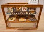Dollhouse miniature vintage style food store display counter