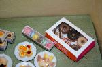 Dollhouse miniature food  bakery cookies biscuits macaroons donuts
